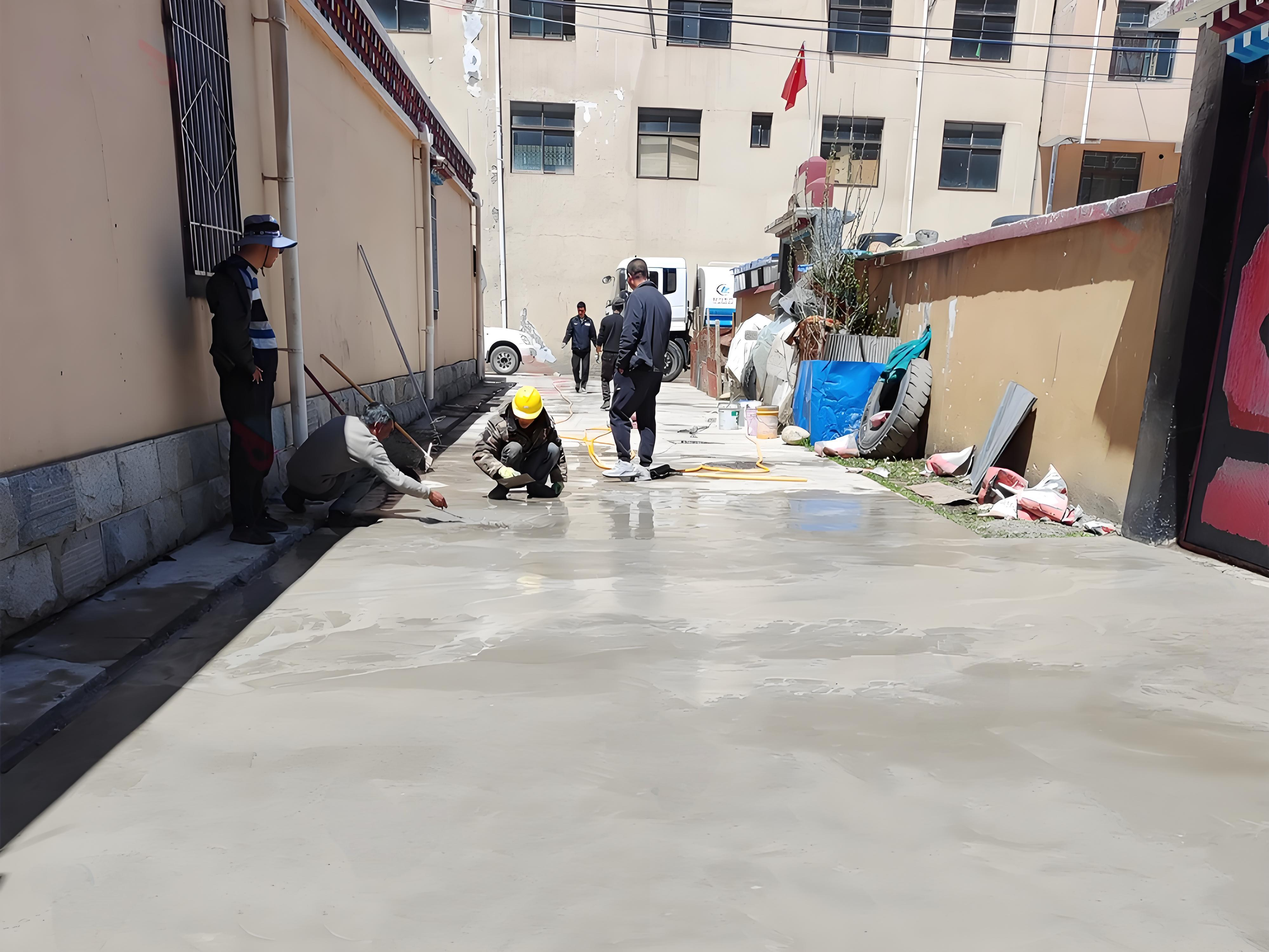 乡村街道地面修复